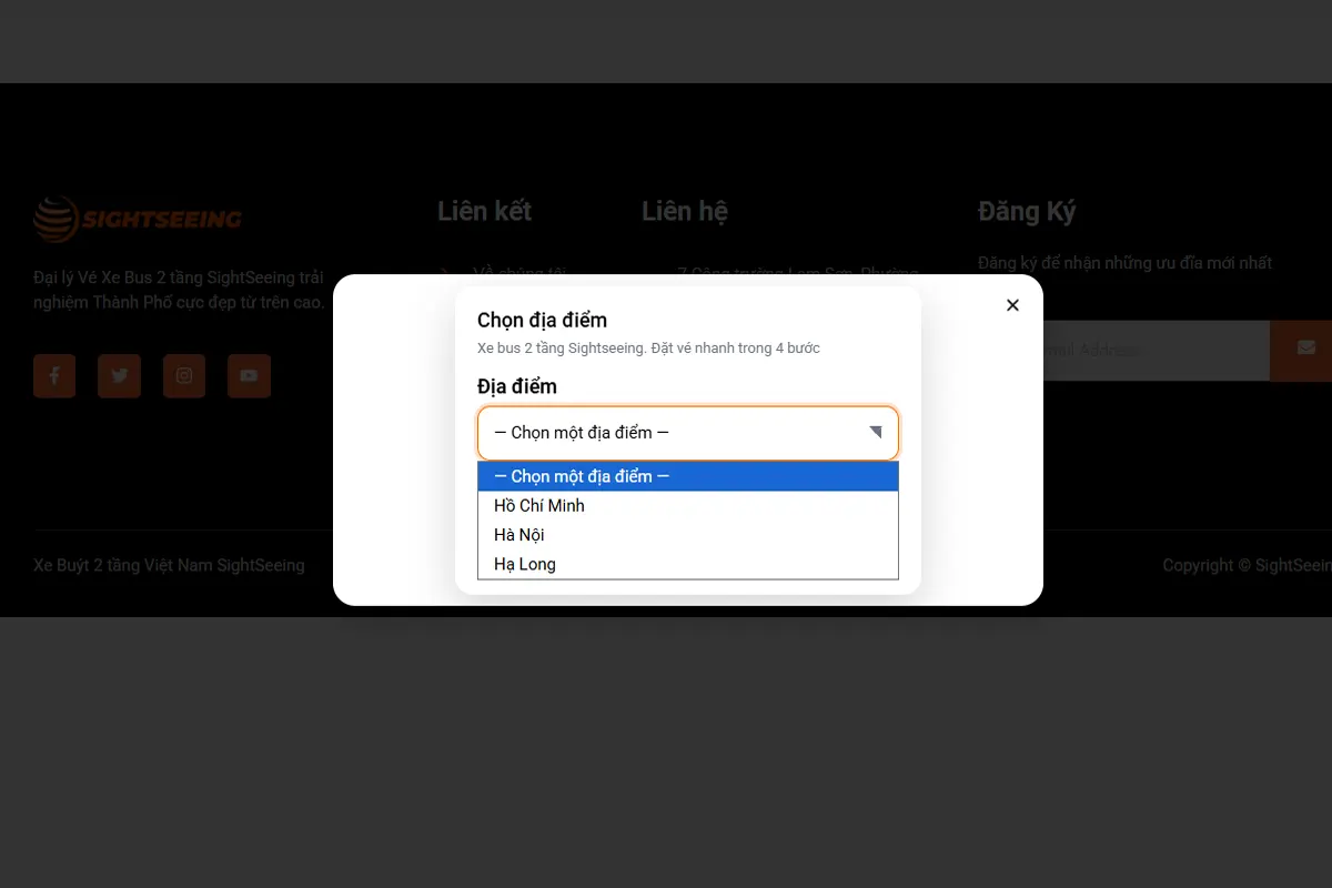 Huong dan dat ve online sightseeing