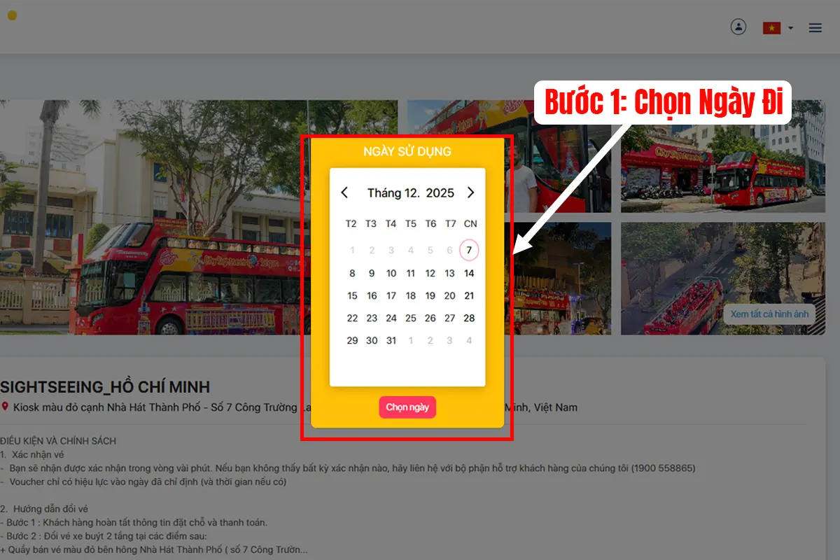 Huong dan dat ve online sightseeing