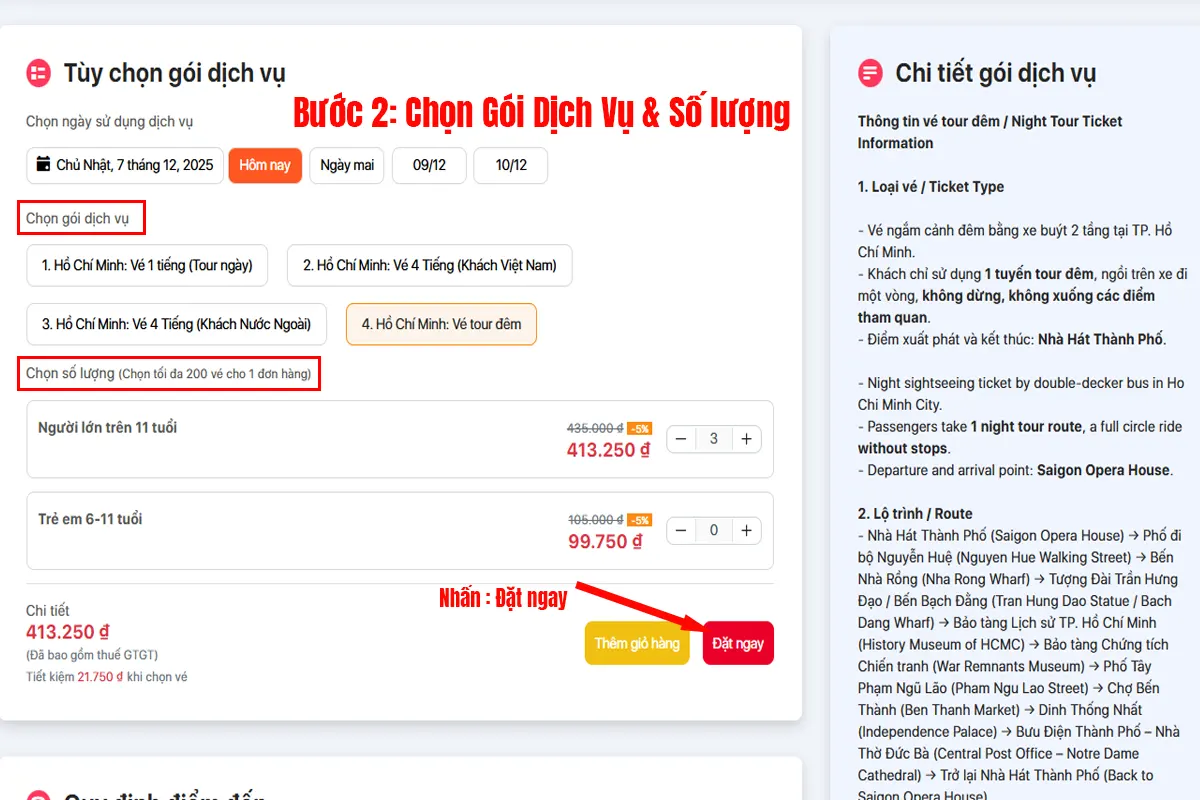 Huong dan dat ve online sightseeing