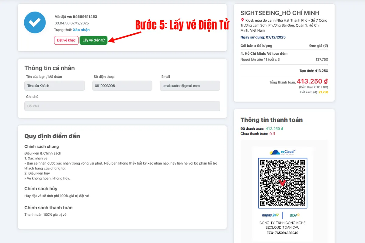 Huong dan dat ve online sightseeing